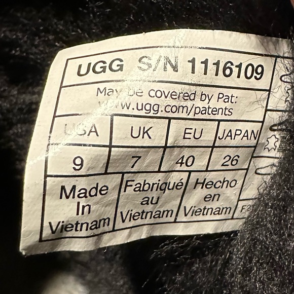 UGG Black Suede Classic Ultra Mini Boots - Picture 7 of 7